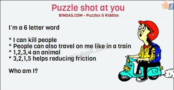 Puzzle shot at you
