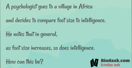 A psychologist goes to a village in Africa