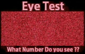Eye Test : What number do you see? 