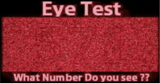 Eye Test : What number do you see?