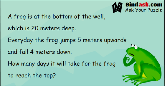 How many days it will take for the frog to reach the top?