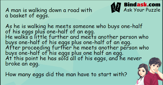 How many eggs did the man have to start with?