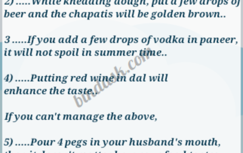 Cooking Tips for Ladies