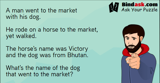 What’s the name of the dog that went to the market?
