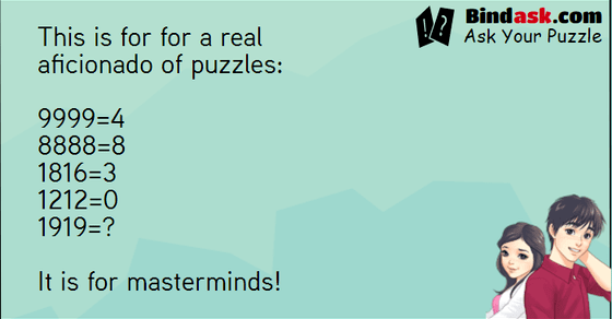 This is for for a real aficionado of puzzles