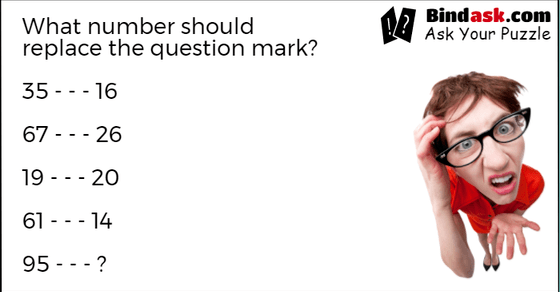 What number should replace the question mark?