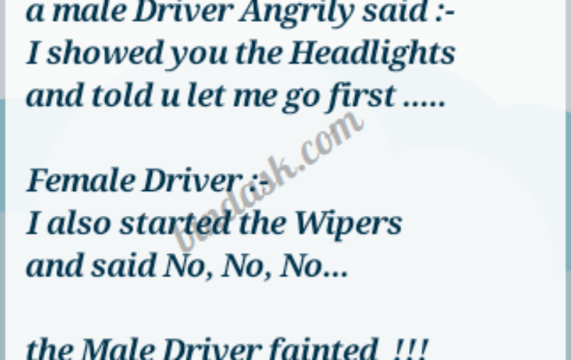 Don’t Challenge female drivers….