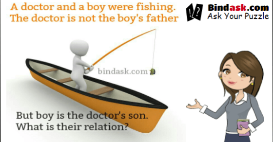 A doctor and a boy were fishing.. What is their relathion?