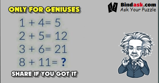 Only for geniuses : Share once you get it