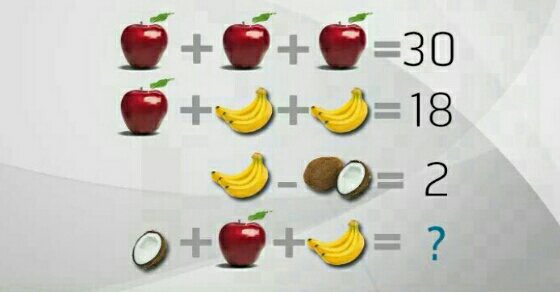 Can you solve this maths fruits puzzle?